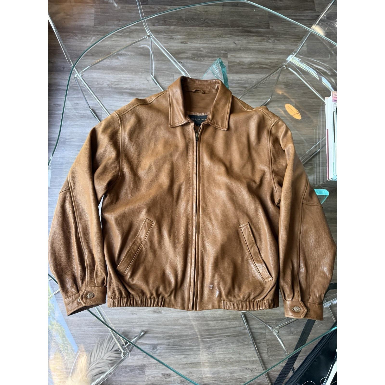 Golden Bear Vintage Leather Jacket - Etsy