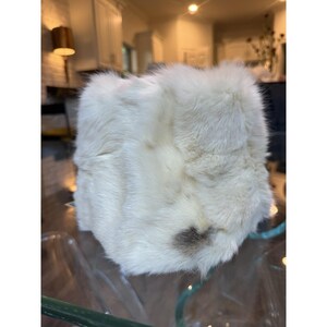 Vintage NWT 1971 Soviet‎ TPYA White Rabbit Fur Women\'s Hat TRUD Moscow Russian Soviet vintage ushanka vintage - Gem main image 3