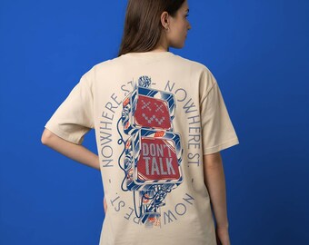 PRATA INTE CLR - Unisex T-shirt med boxig passform