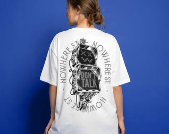 PRATA INTE BN - Unisex t-shirt med boxig passform