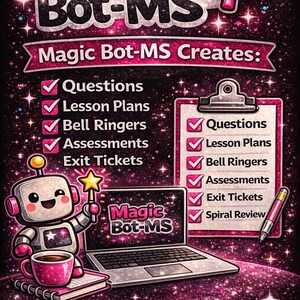 1st Grade Teacher Resource | Magic Bot-MS Reading Math Lesson Plans (Digital Download)