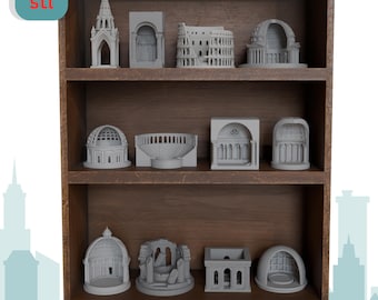 Candle House STL | Architectural Candle Holder | 3D Printable Mini Building | Tealight Lantern Decor | Tabletop Display STL