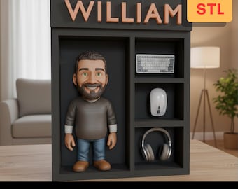 Custom 3D Avatar Figurine | Personalized 3D Model (STL Download)