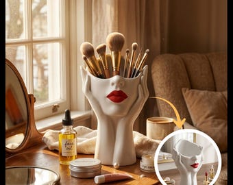 Porta pennelli per il trucco viso STL / Organizzatore cosmetico stampabile in 3D (file STL 3MF)