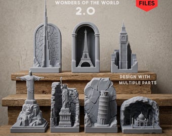 Wonders of the World STL Bundle | 7 Landmark Models (Digital Download)