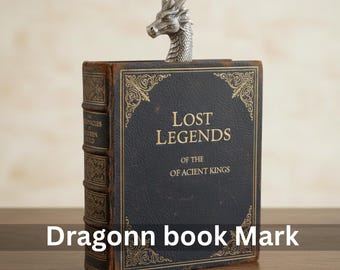 Drachenkopf Lesezeichen | Fantasie 3D Druckbare Datei (STL, 3MF Download)