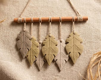 Boho Blatt Wandbehang 3D Modell | Macrame Style Decor (STL, 3MF Download)