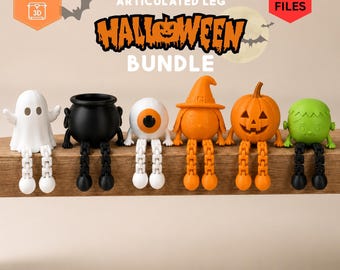 Halloween Articulated Leg Bundle | 6 Fidget STL Files (Digital Download)