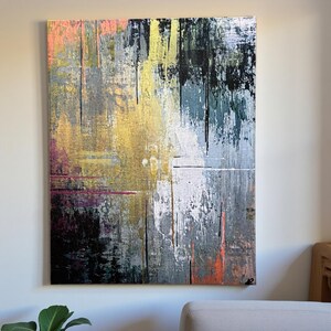 Geometric Abstract Canvas Print, Contemporary Wall Art