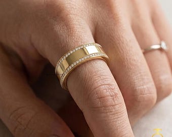 14K massief gouden Oura-ringdeksel gen 5 | Moissaniet-diamant smartringjack | Oura diamantwikkel en accessoire | Gen 5 Ring Huggie