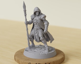 Warforged Grave Domain Cleric | Metalforged Priest Miniature | Dungeons & Dragons | TTRPG | RPG Character Mini