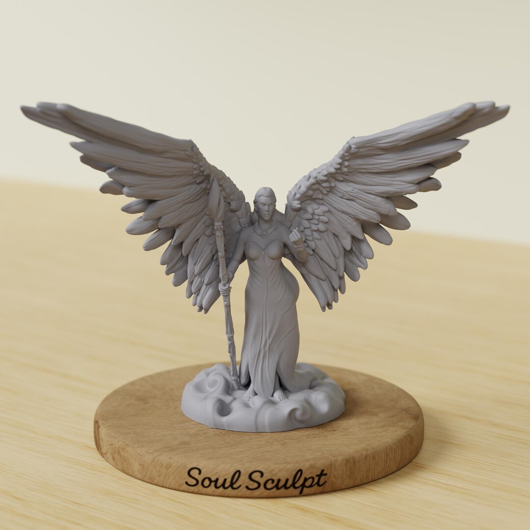Sentinel Angel Celestial Angel | Holy Sentinel Winged Warrior | 28mm / 32mm / 38mm ...