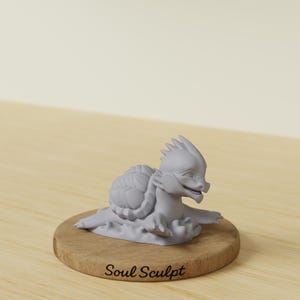 Baby Dragon Turtle Miniature | Hatchling | 28mm 32mm 38mm 75mm | Tabletop RPG | DnD Pathfinder