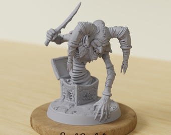 Evil Jack in the Box | Dungeon Trap Monster Miniature | Tabletop RPG TTRPG | DnD Dungeons & Dragons | Pathfinder