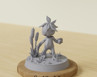Plum Leshy | Druid Plant Creature | 28mm 32mm 38mm | Dungeons & Dragons | Pathfinder | TTRPG | Fantasy Mini | RPG Character Mini