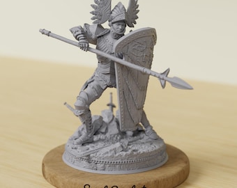 Mänsklig Tornvakt Miniatyr | Stridsfigur NPC | 28 mm 32 mm 75 mm | TTRPG Mini | Skirmish Mini