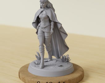 Grovekeeper Seer | Elf Druid | 28mm 32mm 38mm | Tabletop RPG | DnD | Pathfinder | Fantasy Miniature