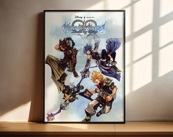 キングダム ハーツ ソラ 3 プリント 抽象画 水彩画 ゲームポスター