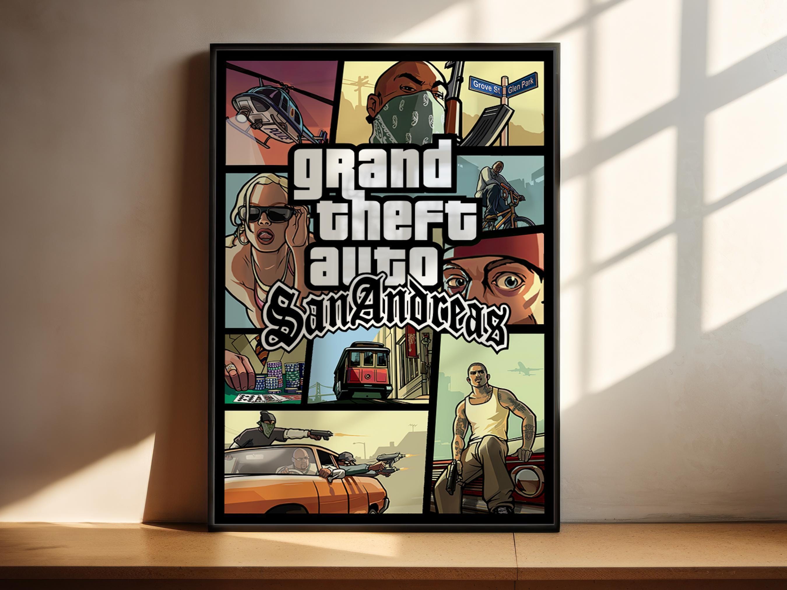 Grand theft auto poster - Etsy 日本