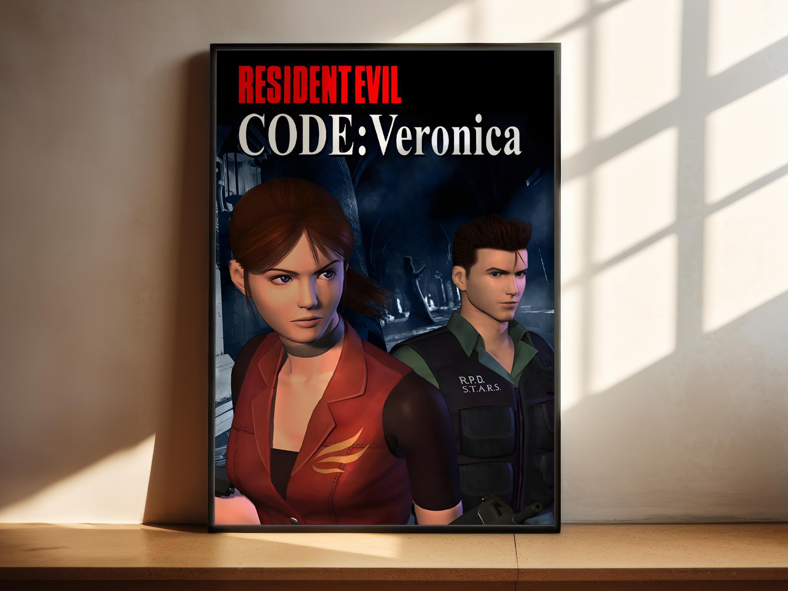 Resident Evil Code Veronica Poster Print Gaming Poster Gaming Decor Video Game Poster Gaming Gift Video Game Print