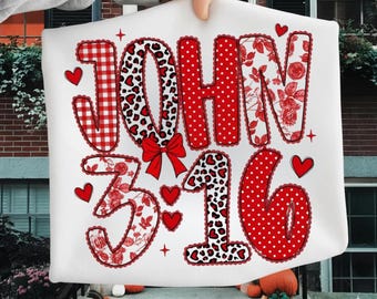 John 3:16 Png, Preppy Valentine Png, Bible Verses png, loved valentine png, Christian Valentine png, Coquette Valentine png, Valentine png