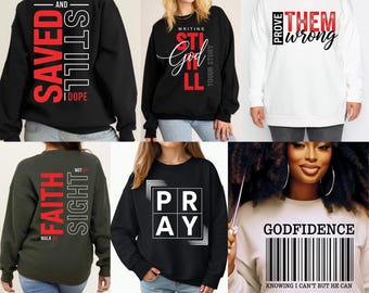 Christliches PNG-Bundle, auf Glauben basierendes Sprichwort, positives Zitat Png, Christentum Shirt Design, religiöses PNG, christliches Zitat Png, digitaler Download
