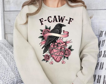 Antywalentynkowe Png Śmieszne Walentynki, Antymiłosna Koszulka Walentynkowa, Retro Walentynki, Pojedyncza Walentynka, Antymiłosny Svg, Modny F-Caw-F Crow