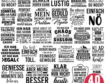 Plotter Sprüche Bundle, lustige Sprüche Plotter, Taschen Sprüche, Deutscher Plotter, Busenfreundin Plotter, Jutebeutel Plotter, Digital Download