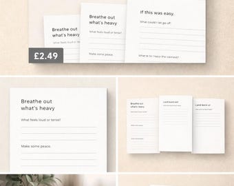 Daily Reset Planner Printable | 90-Second Reset for Quiet Burnout | Minimalist Mental Clarity Tool