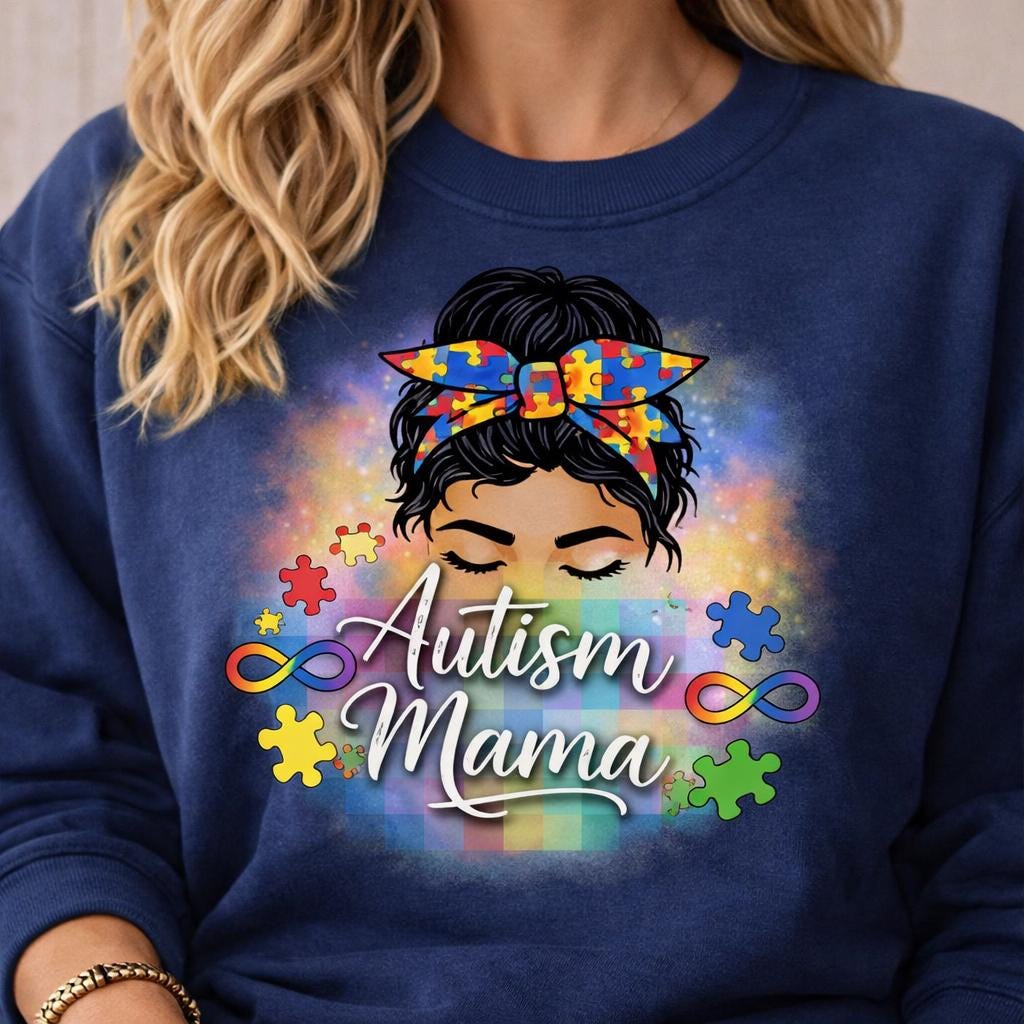 Autism Mama PNG, Puzzle Piece Awareness Design (digital Download) - Etsy