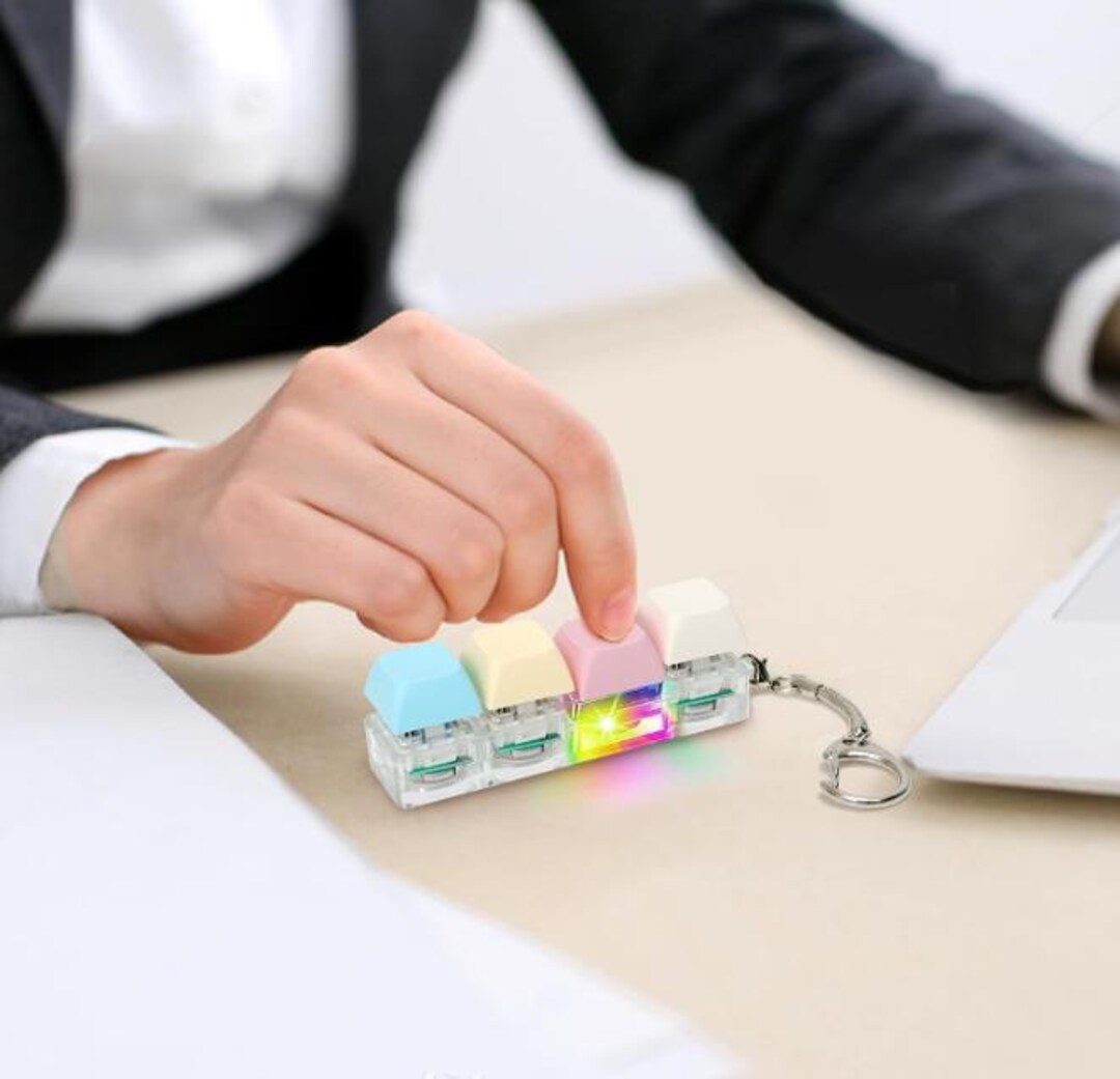 Mech Handkey Chain Mechanical Keyboard Keychain - Etsy