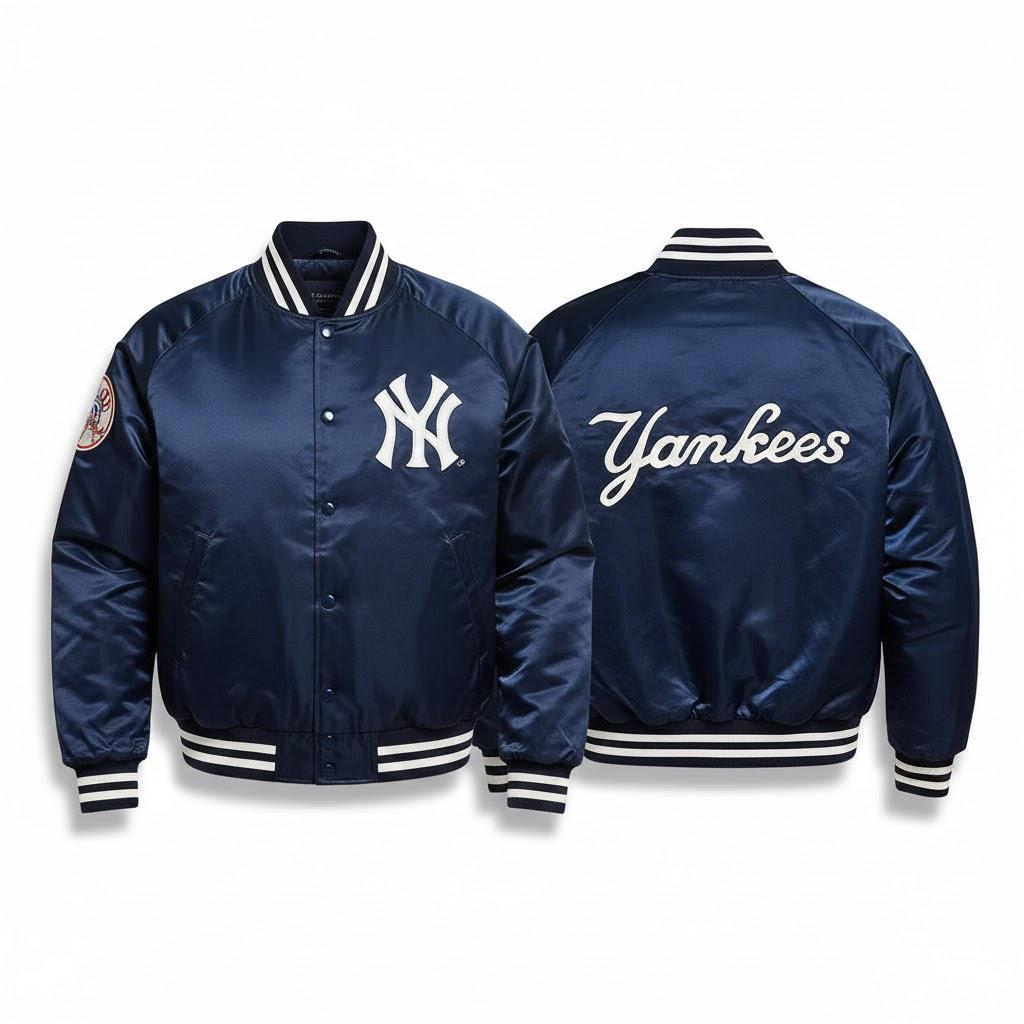 Pull coupe-vent authentique des Mets de New York bleu 1/2 fermeture