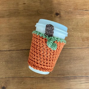 Ocean Inspired Coffee Cozy with Wooden Buttons