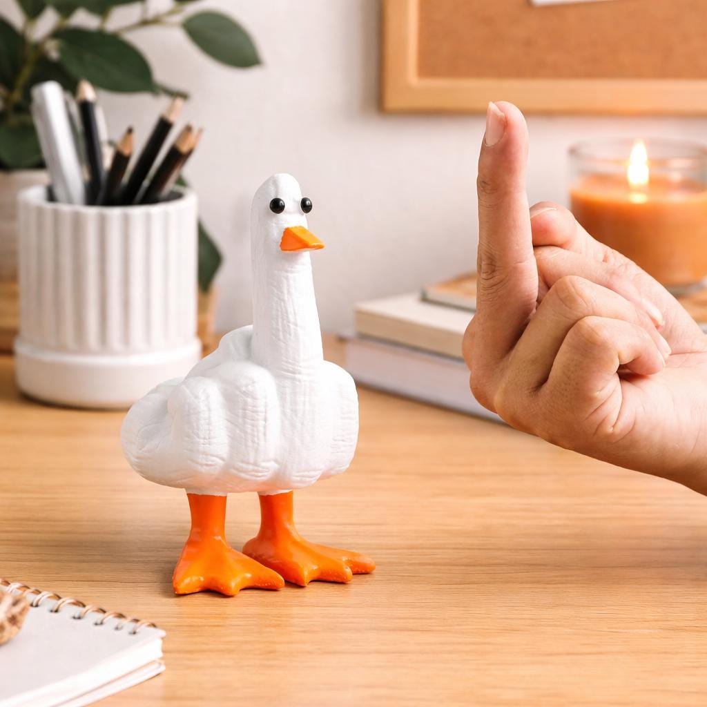 Duck you figurine - Etsy 日本
