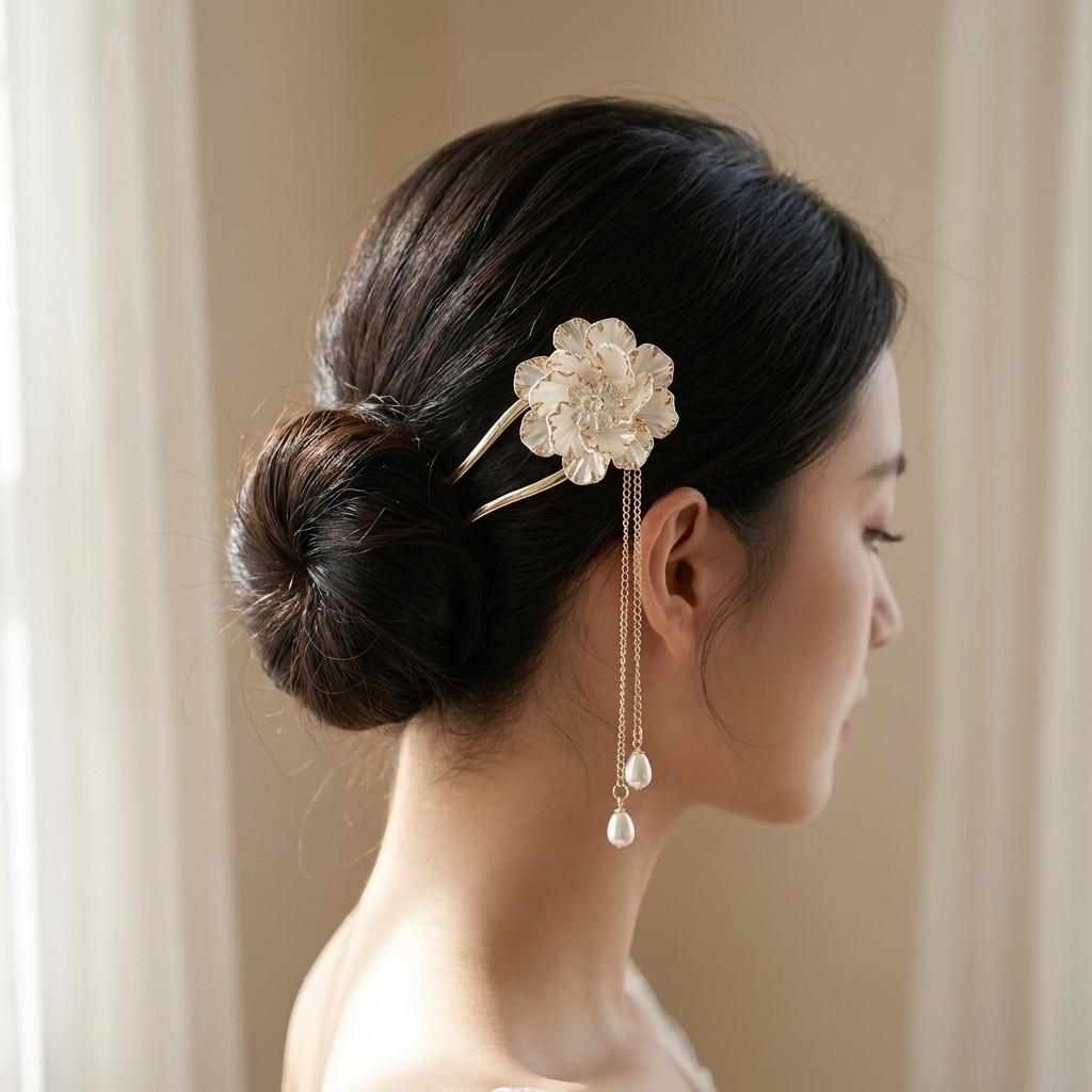 Lot De Bijoux Fantaisie : Collier Aimanté + épingle à Chignon/broche - Occasion