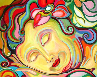 Live Your Dreams Giclee Print – Inspirational Art on Canvas