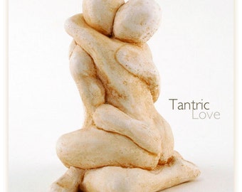 Tantric Lovers Art Sculpture - Romantic gift for lovers, wedding or anniversary gift, gift for girlfriend or wife