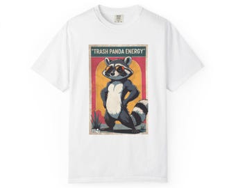 Retro Trash Panda T-Shirt: Waschbär Grafik T-Shirt