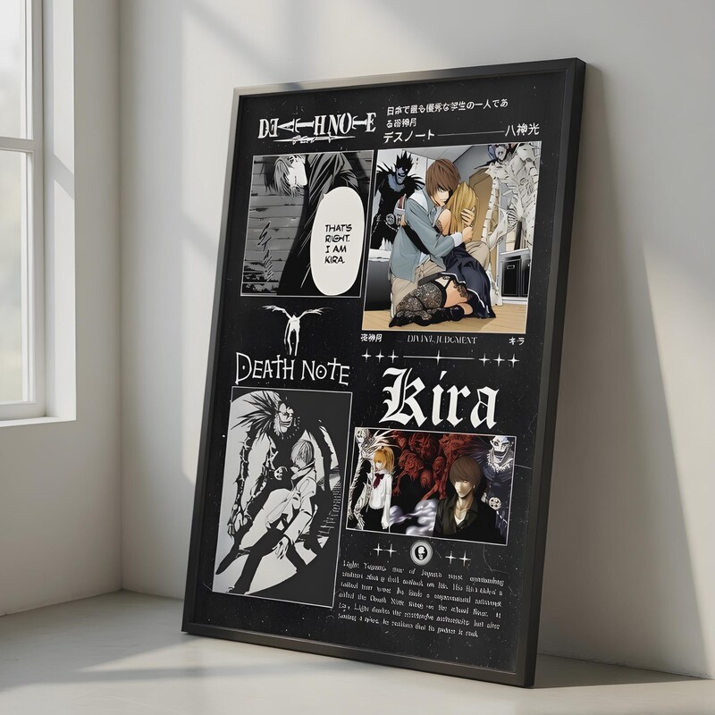 Pinterest Death Note Poster Death Note Poster - Etsy