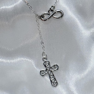 Infinity Cross Metal Necklace