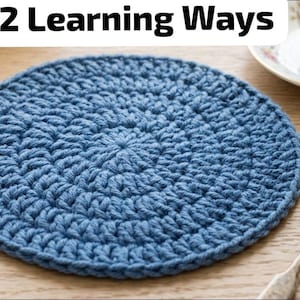 Round Crochet table mat pattern | Handmade Circles PDF Download