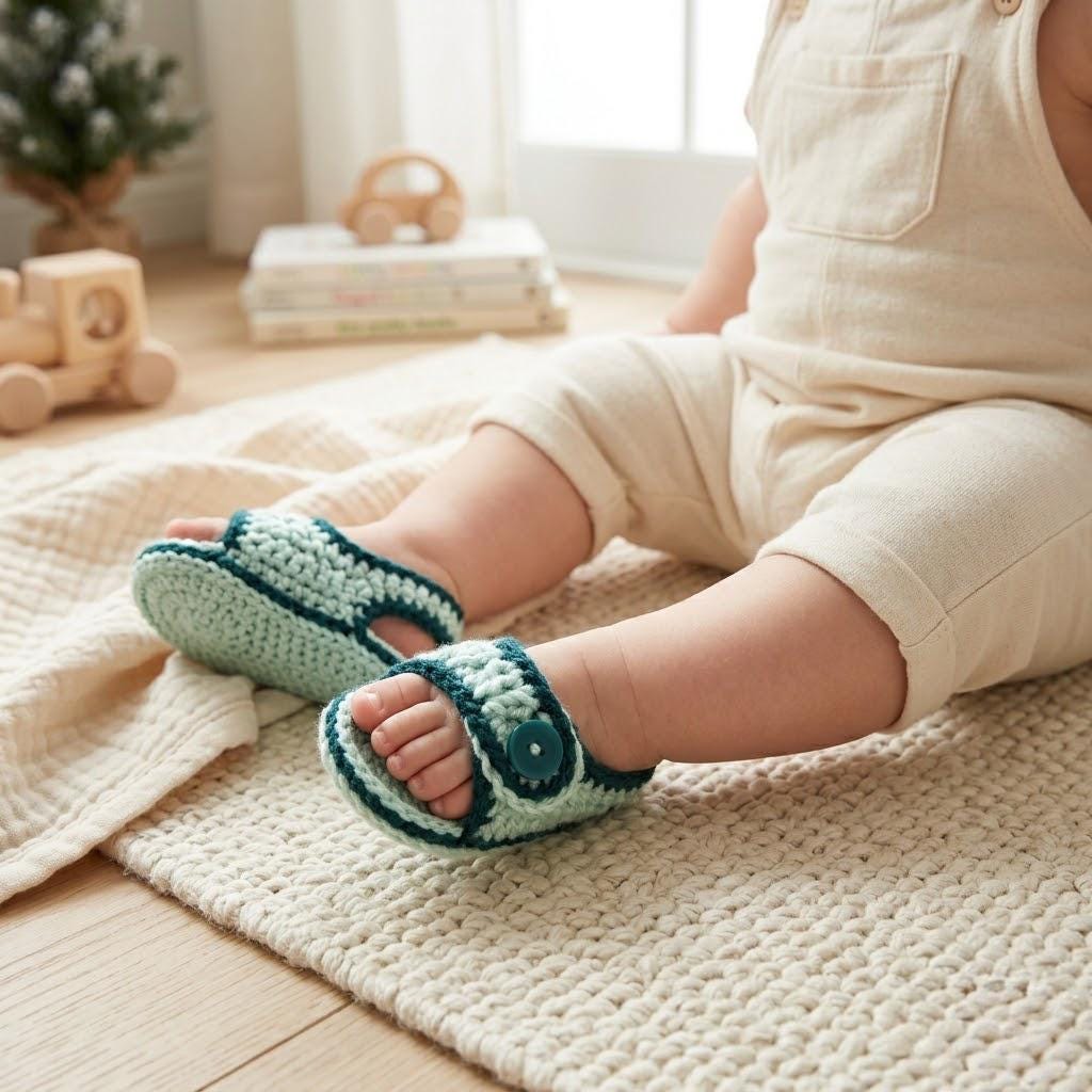 40 Baby Sandal Crochet Patterns for Sweet Summer Shoes, Gifts, and Keepsake Photos 24 Crochet Newborn Sandals