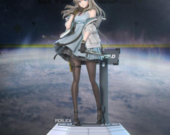 Perlica STL / Chica anime de ciencia ficción / Personaje de operadora futurista de alto detalle / Modelo imprimible en 3D