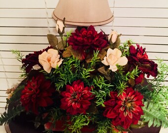 artificial flower arrangement etsy