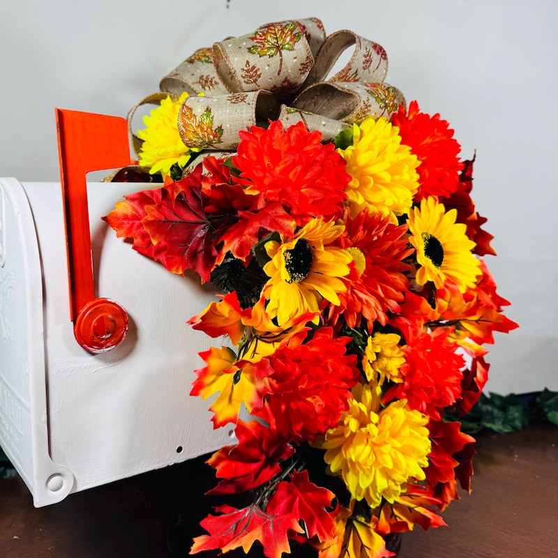 Thanksgiving Swag Mailbox - Etsy