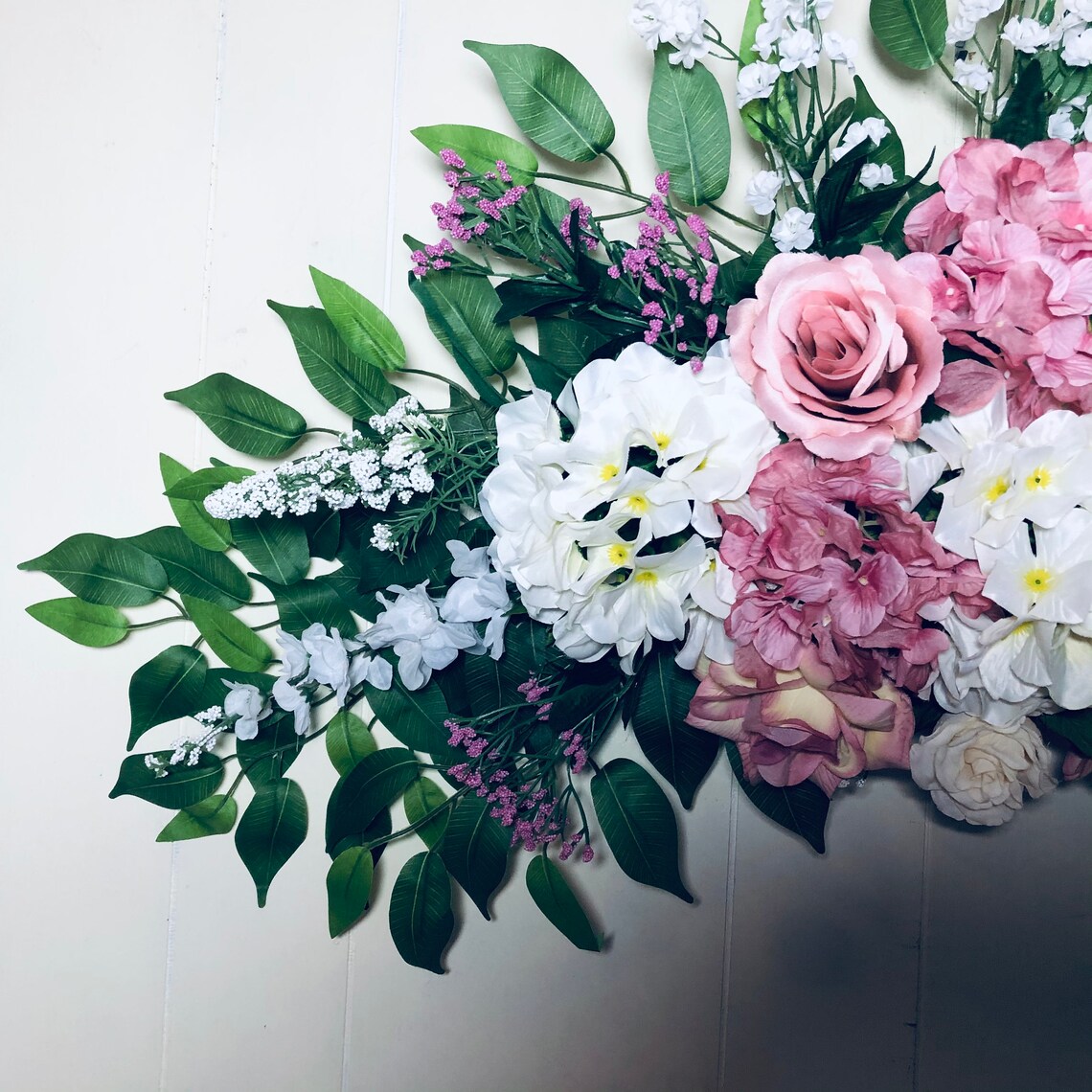 Floral Swag Bedroom Wall Decor Floral Wall Decor Floral Etsy