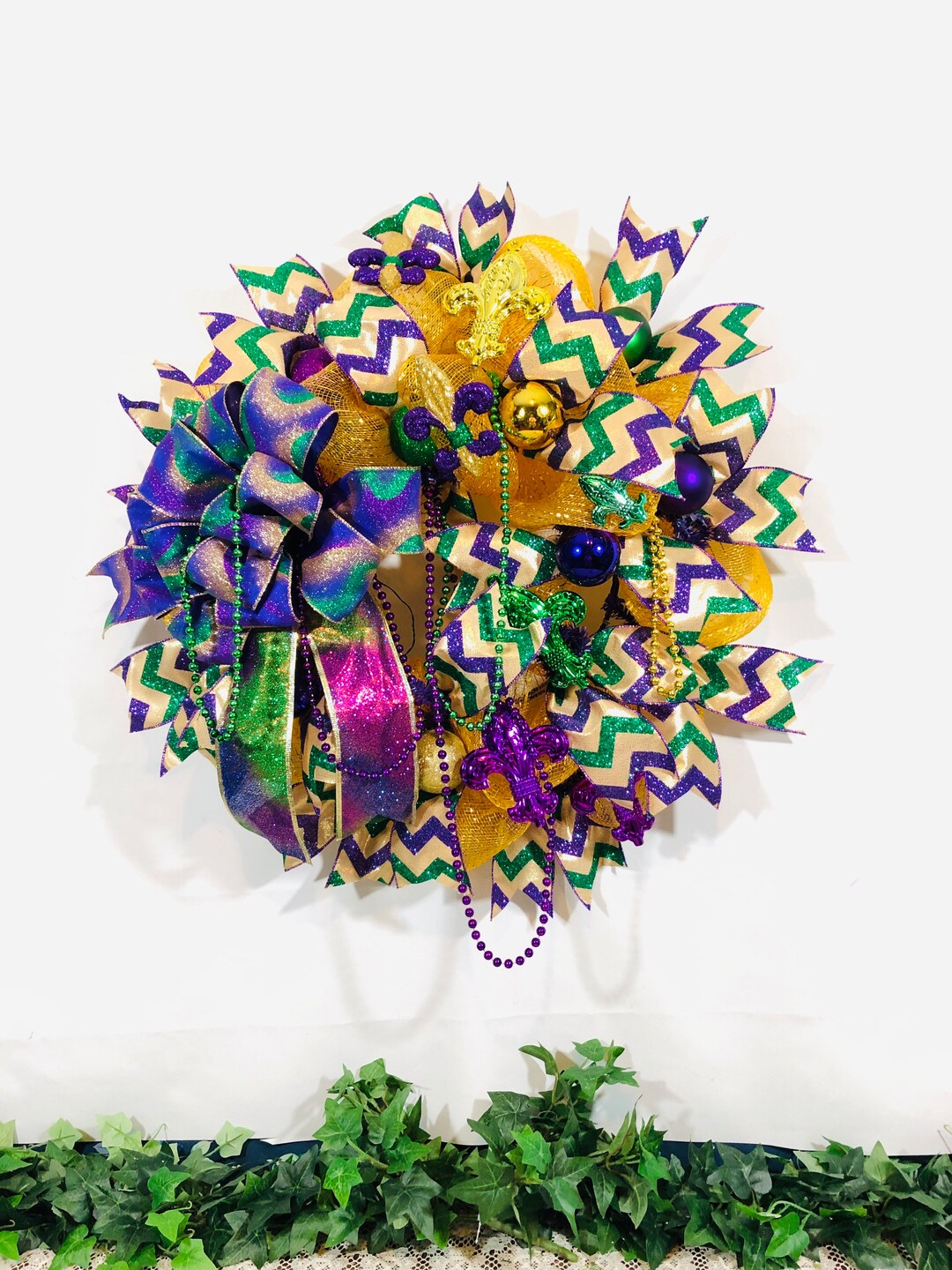mardi gras door wreath ideas