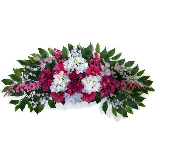 Swag Wreath Wall Decor Bedroom Decorations Floral Swag Wall Etsy