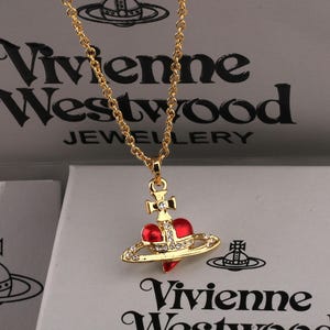 Vivienne westwood red heart necklace - Etsy 日本