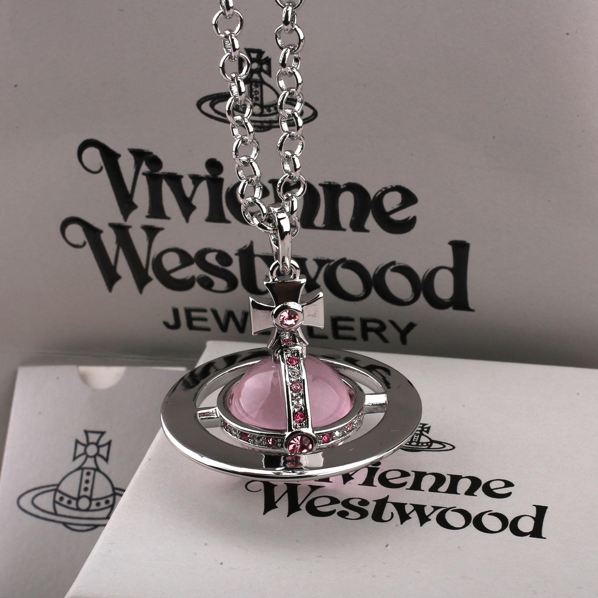 Vivienne Westwood オーブネックレス ピアス ピンク ORB 銀 Vivienne westwood orb necklace - Etsy 日本
